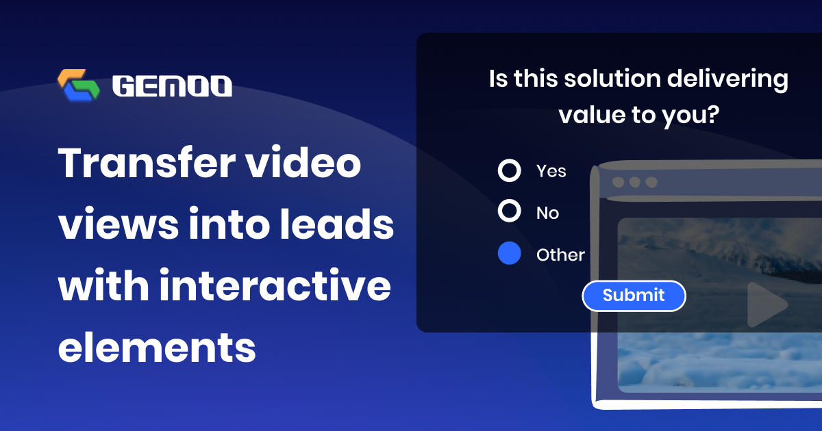 Interactive Video Maker to Drive Conversions | Gemoo