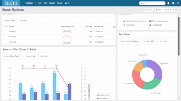 Celoxis Interface