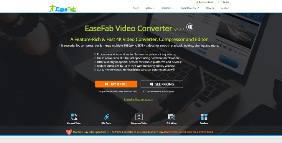 4K Video Converter - EaseFab