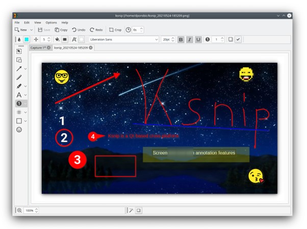 Ksnip Interface