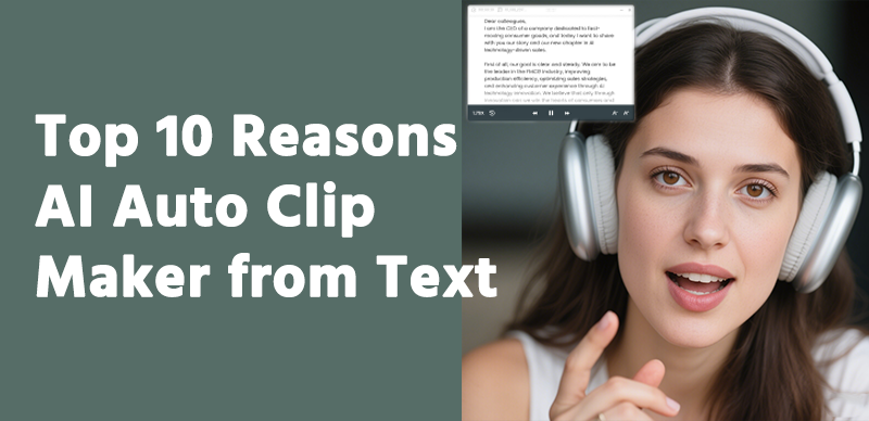 Top 10 Reasons Why AI Auto Clip Maker from Text is a Game Changer