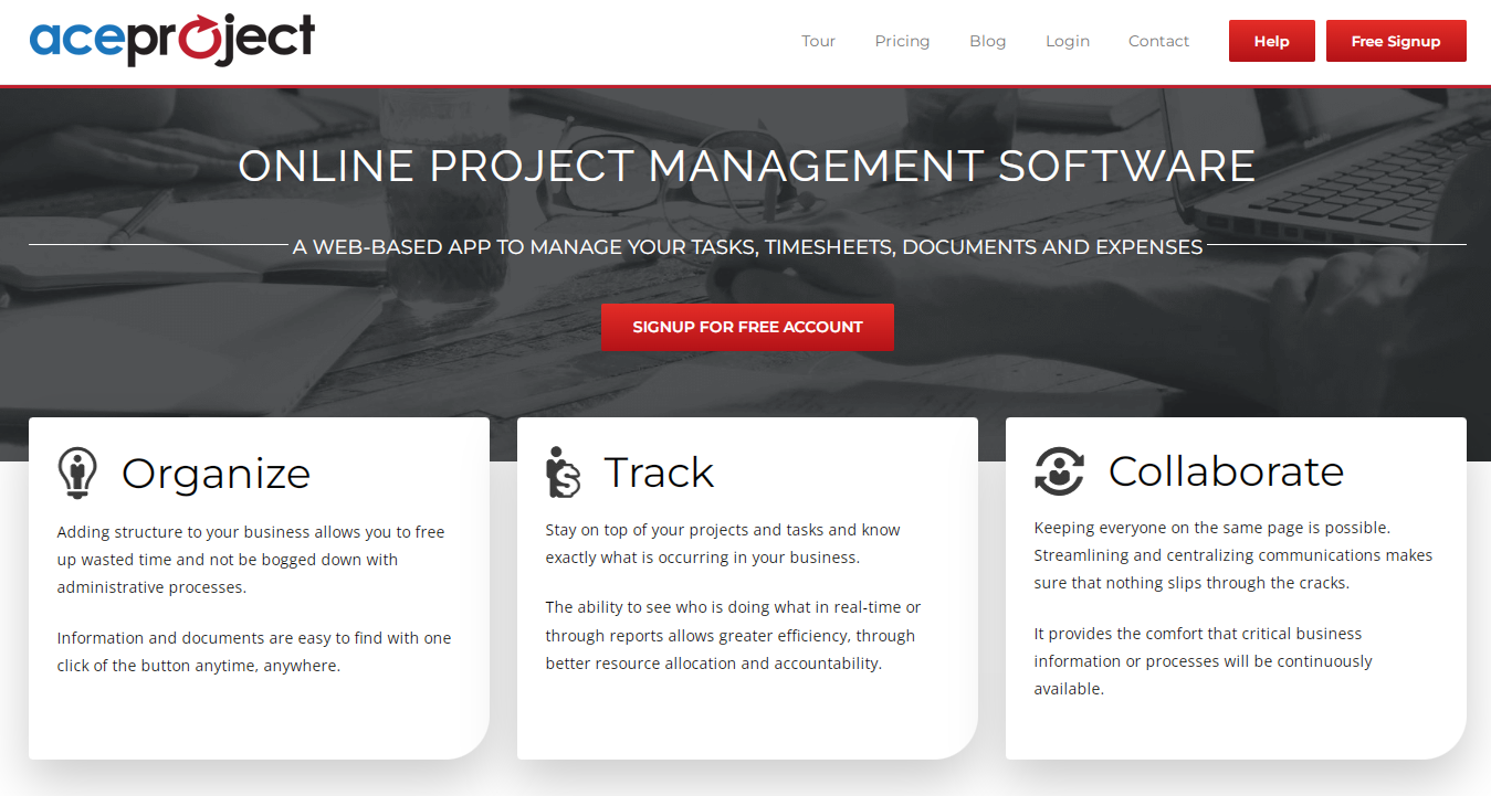 Aceproject Interface