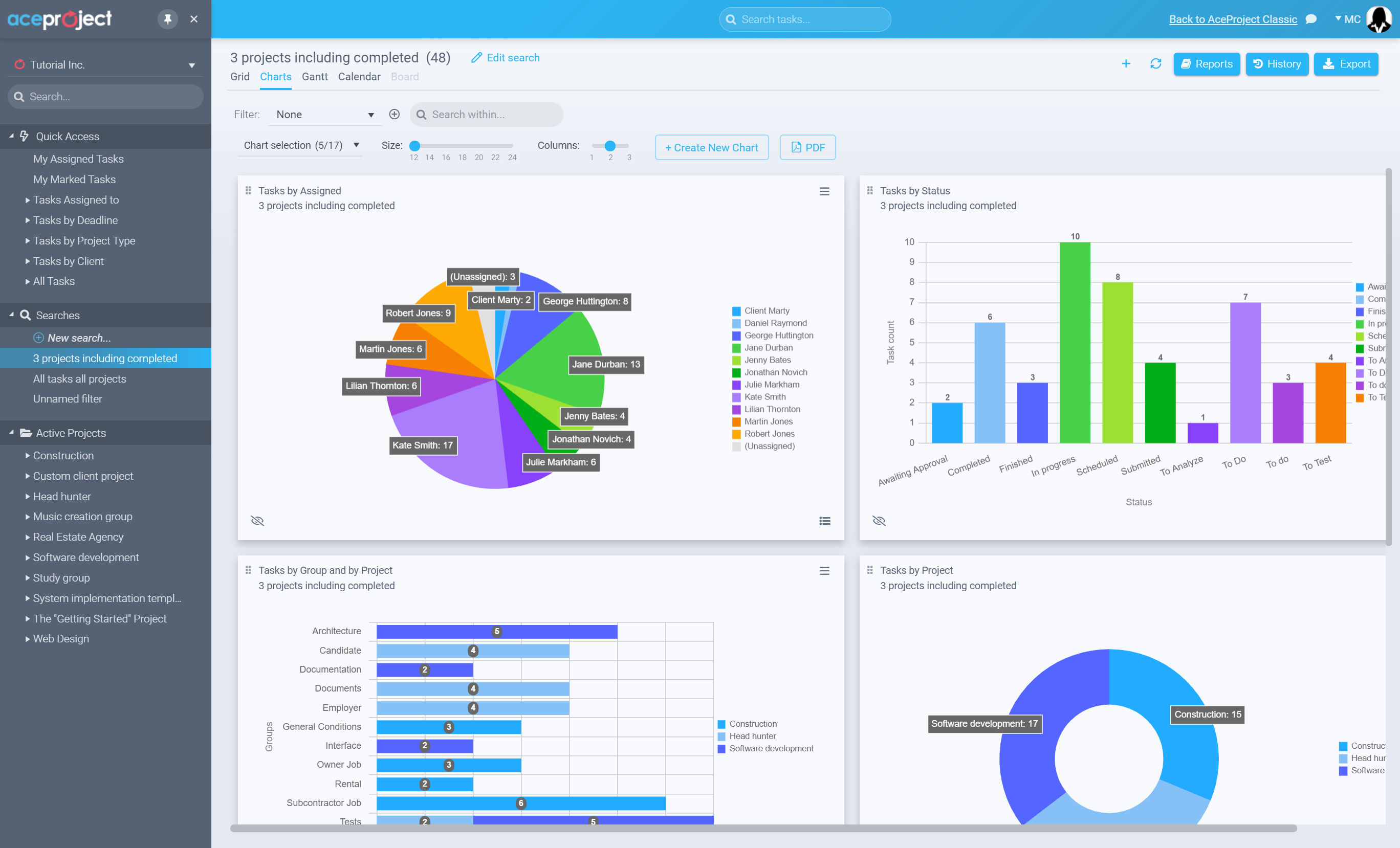 Aceproject Interface