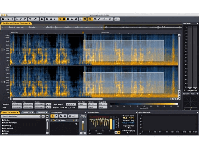 Acoustica Interface