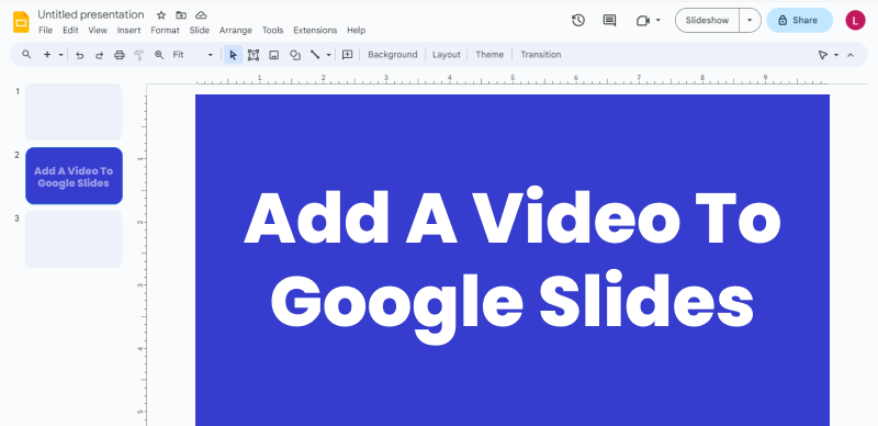 How to Add a Video to Google Slides