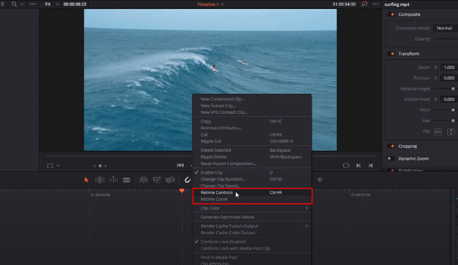 Add Motion Blur via Retime and Optical Flow