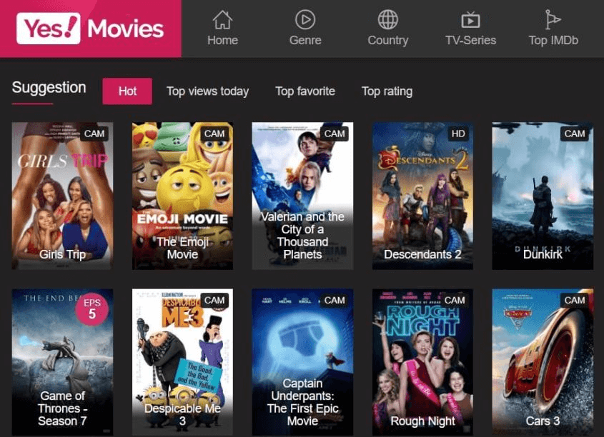 Websites like Afdah - YesMovies