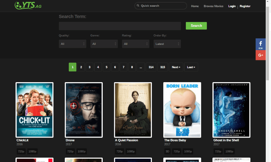 Websites like Afdah - Yify
