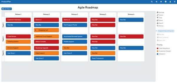 Roadmap Templates for Agile - Agile Roadmap Template