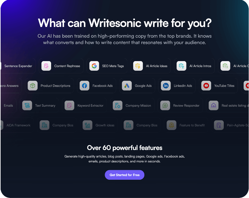 Writesonic Interface