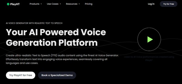 AI Voice Generator for Characters - PlayHT