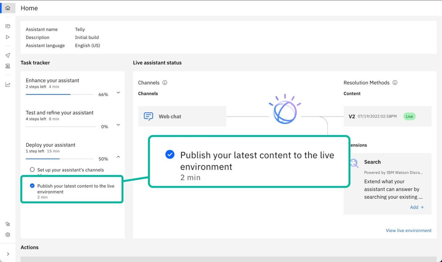 ChatGPT Alternative - IBM Watson Assistant