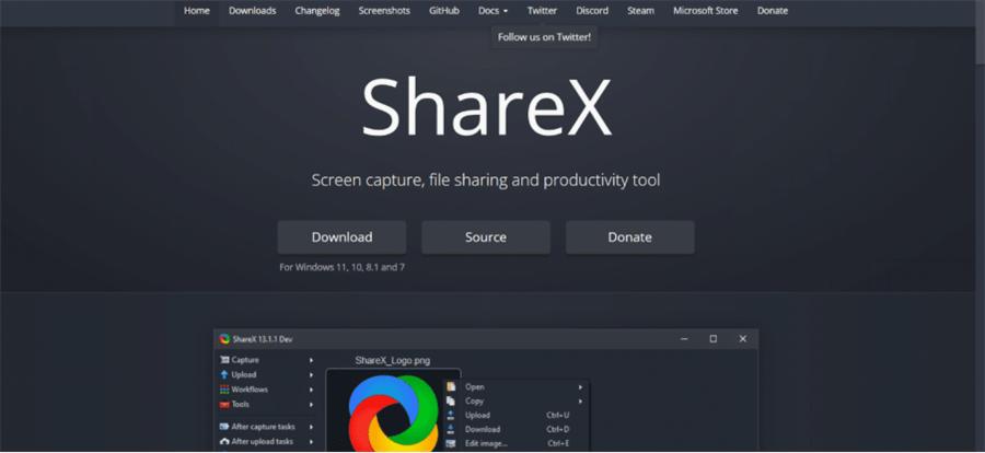 Alternatives to Snipping Tool and Snagit - ShareX