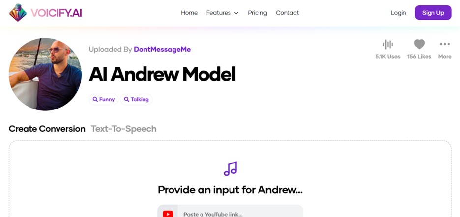 Andrew Tate AI Voice Generator - Voicify.ai