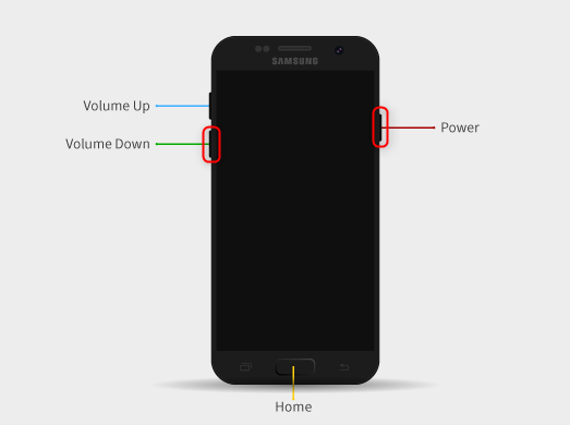 Power and Volume Down Button