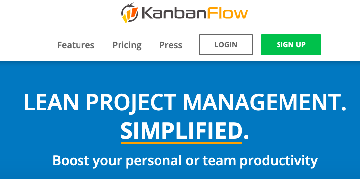 KanbanFlow Interface