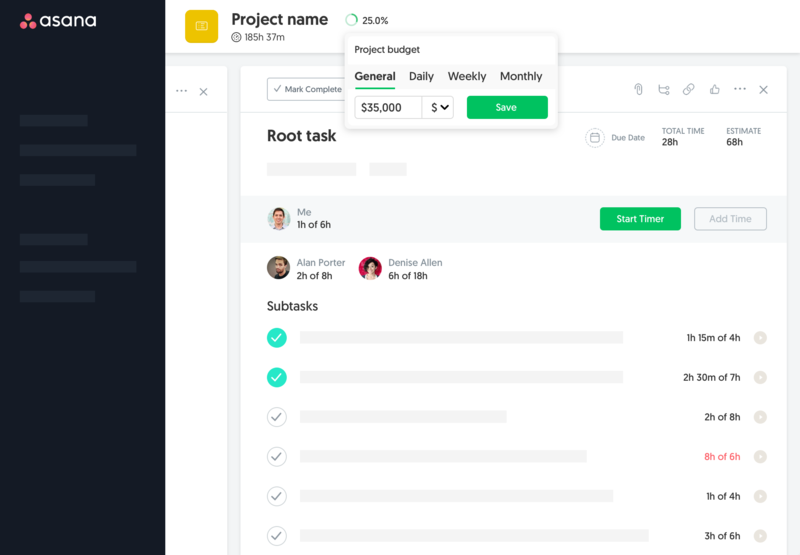 Asana Time Tracking Overview