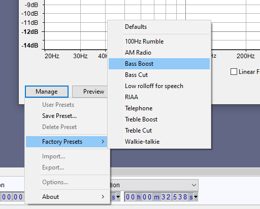 Change Sound with One of Presets