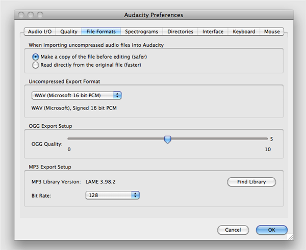 Go to Preferences