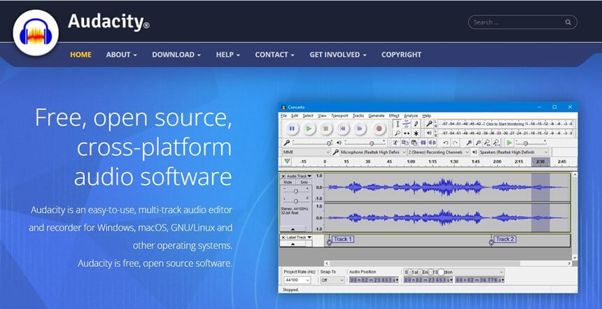 Best Podcast Recording Software - Audacity