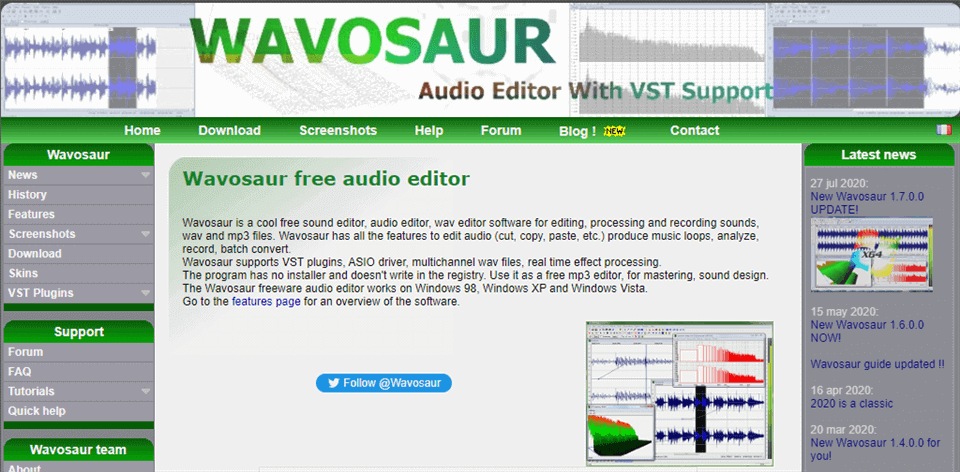 Best Audio Recording Software - Wavosaur