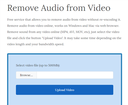 AudioRemover Interface