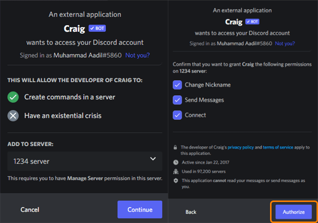 Authorize the Craig Access