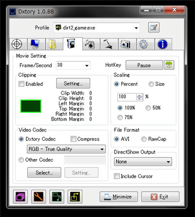 Dxtory Screen Recorder