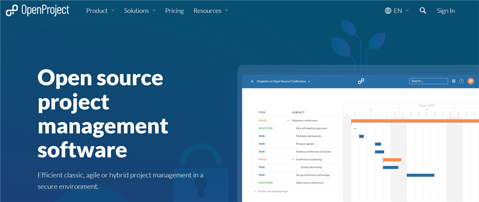 Best Gantt Chart Software - OpenProject