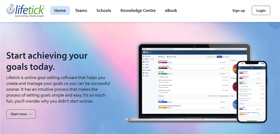 Best Goal Tracking App - Lifetick