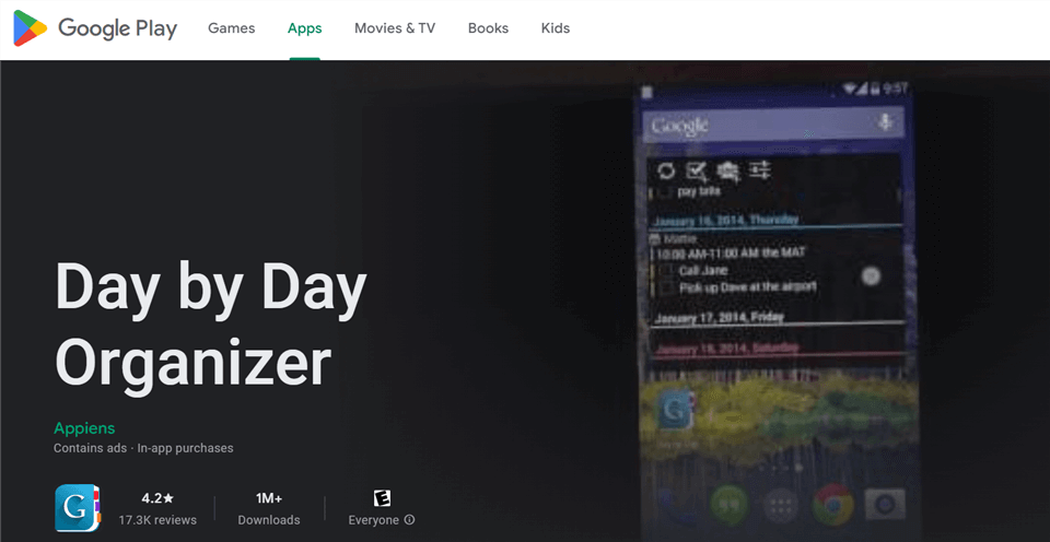 Best Planner Apps - Day by Day Organizer