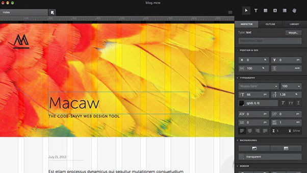 Prototyping Software - Macaw