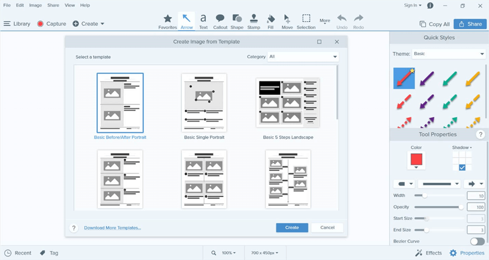 Snagit Interface