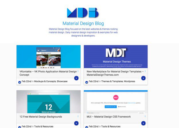 Best UX Design Blogs - Material Design Blog