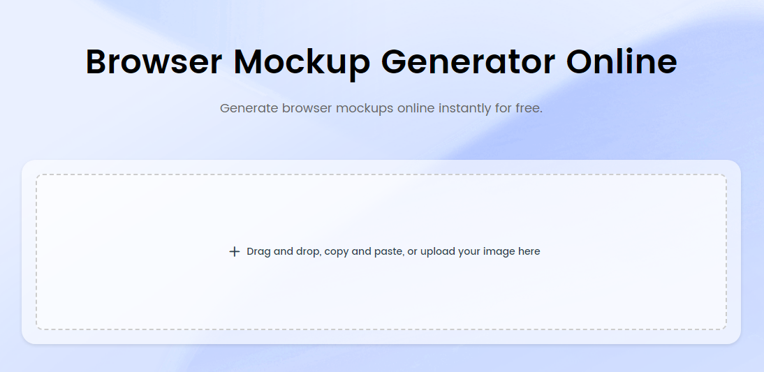 Gemoo Broswer Mockup Generator Interface