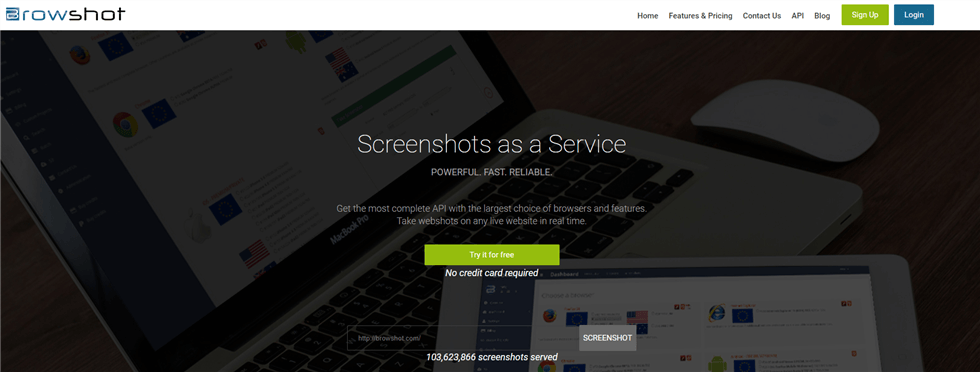 Browshot Interface