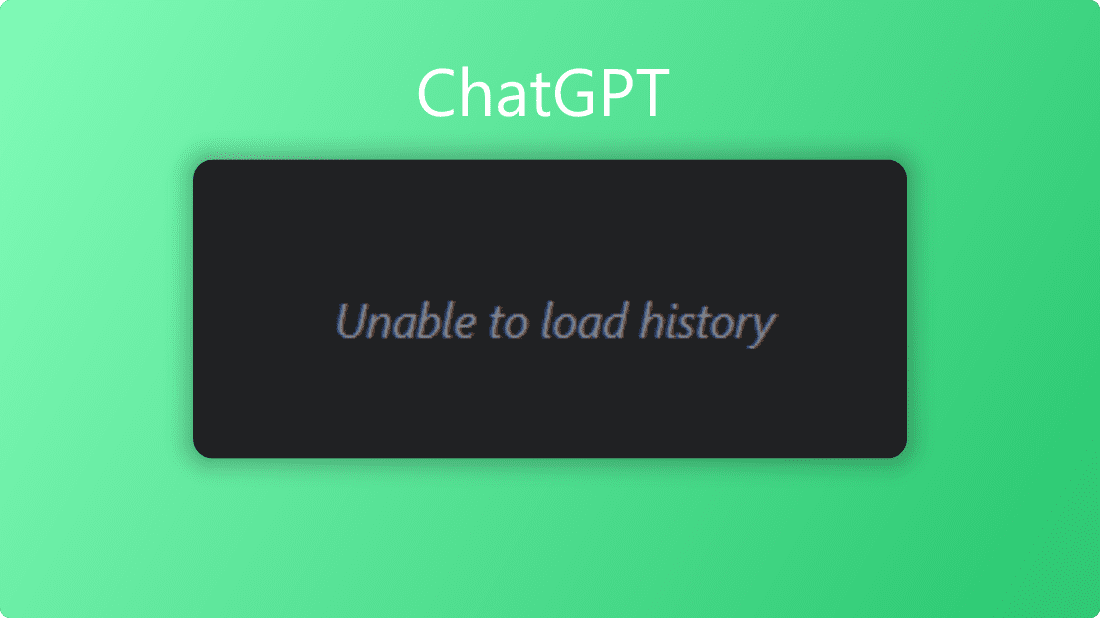 ChatGPT History Not Loading