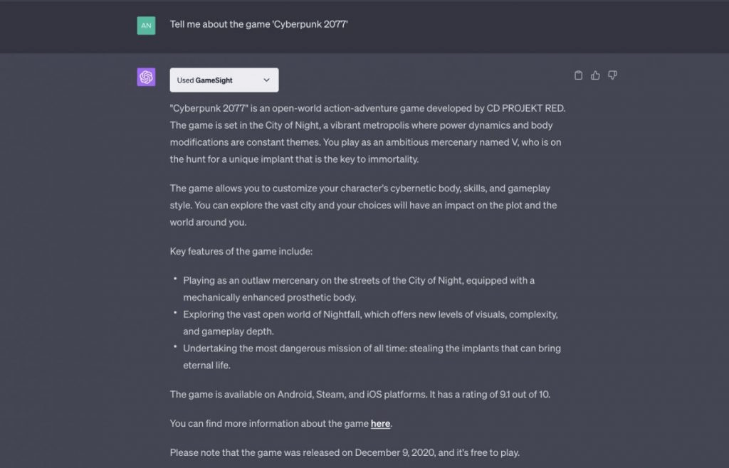 Best ChatGPT Plugins - Gamesight