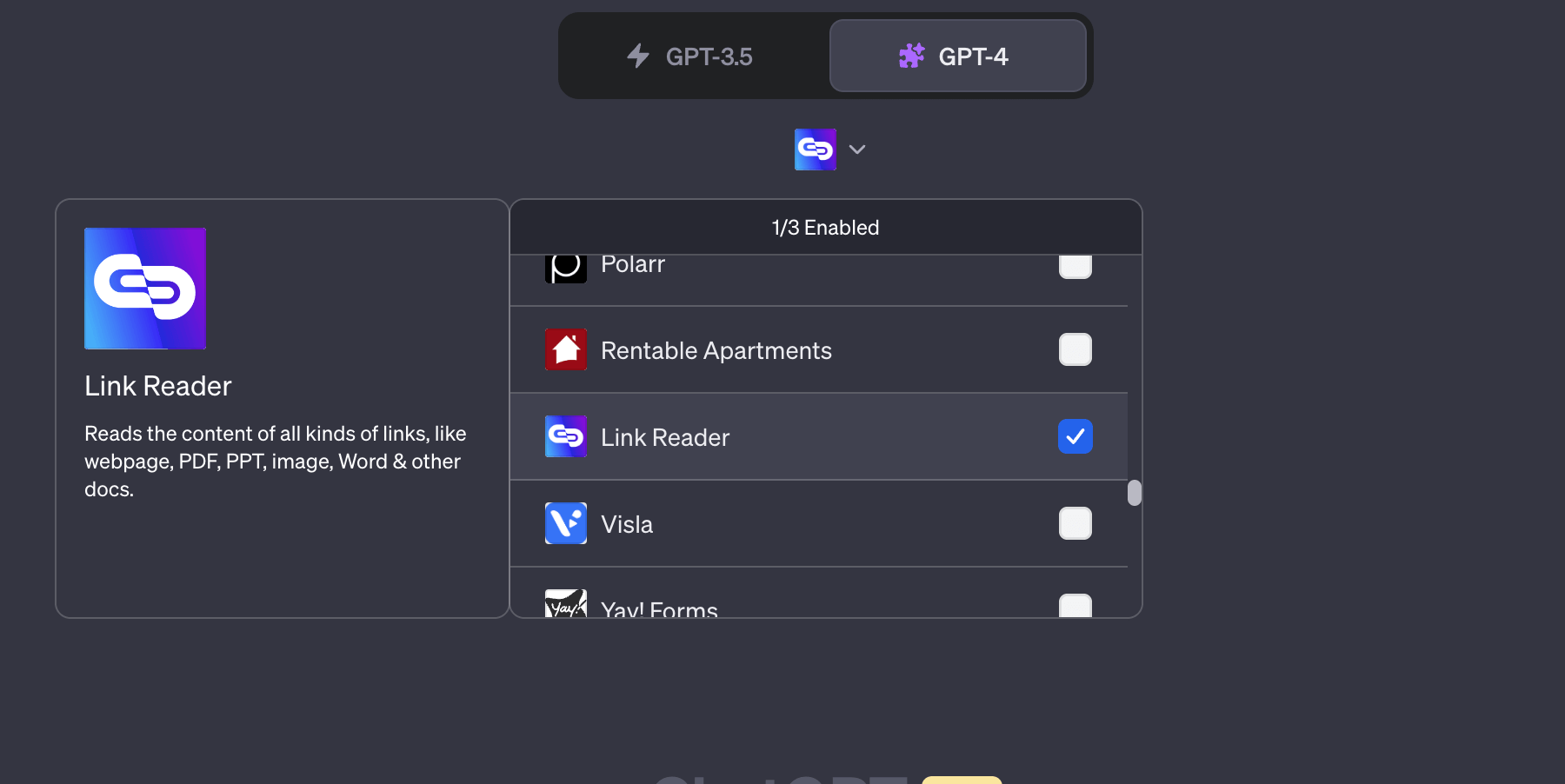 Best ChatGPT Plugins - Link Reader