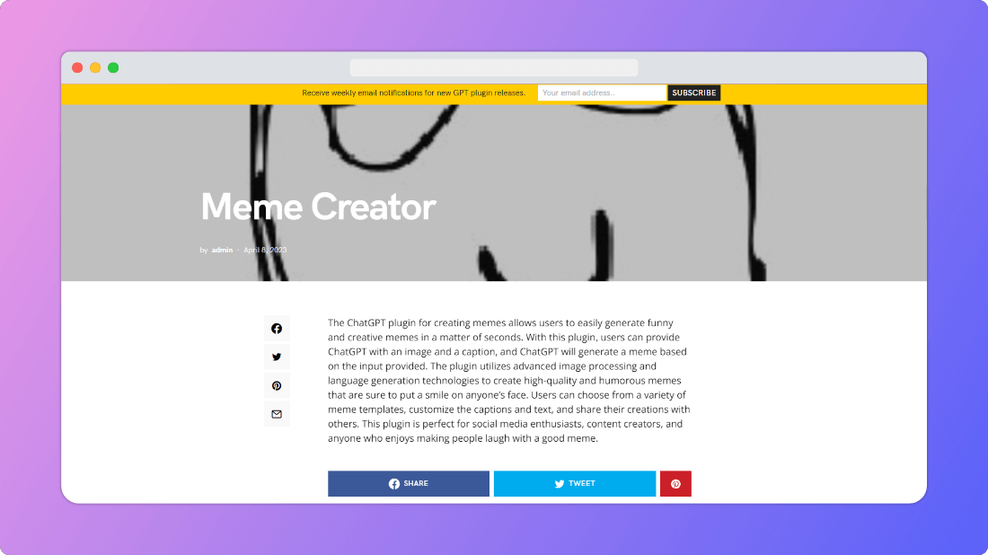 Best ChatGPT Plugins - Meme Creator