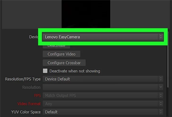 Check Camera Settings