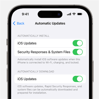 Check for iOS Update