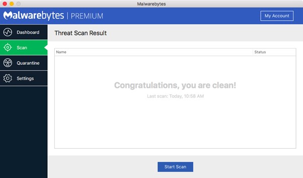 Check for Malware