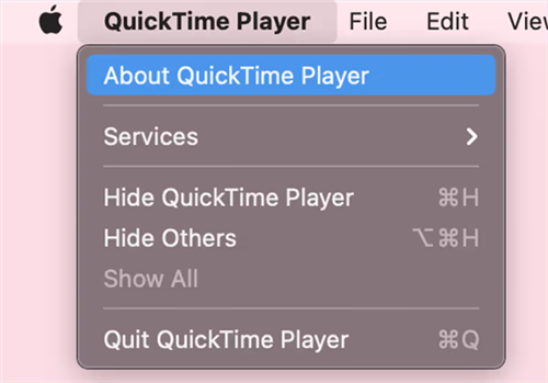Check the Update of QuickTime Player