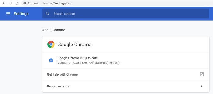 Update Chrome