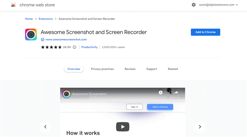 Chrome Video Recorder - Awesome Screenshot & Screen Recorder