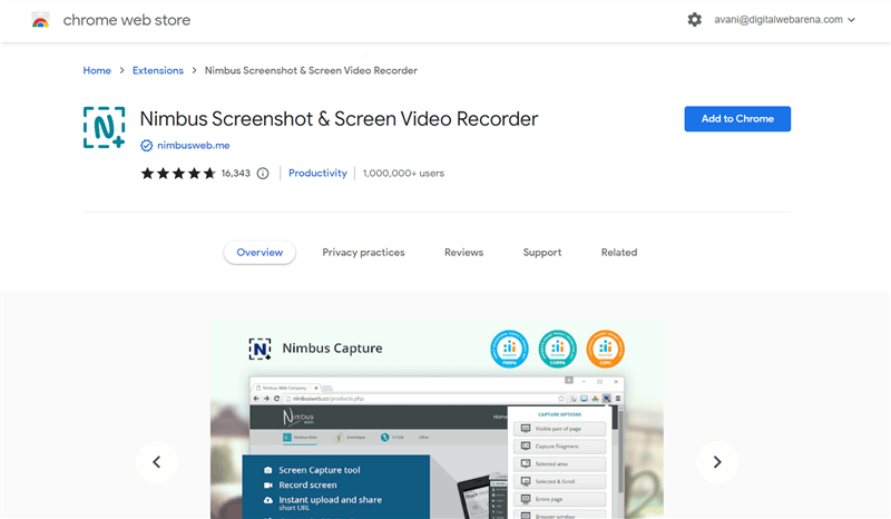 Chrome Video Recorder - Nimbus