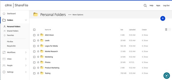 File Sharing Platforms - Citrix ShareFile
