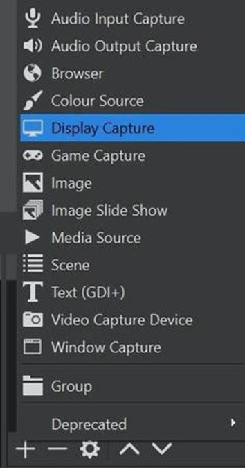 Click on Display Capture