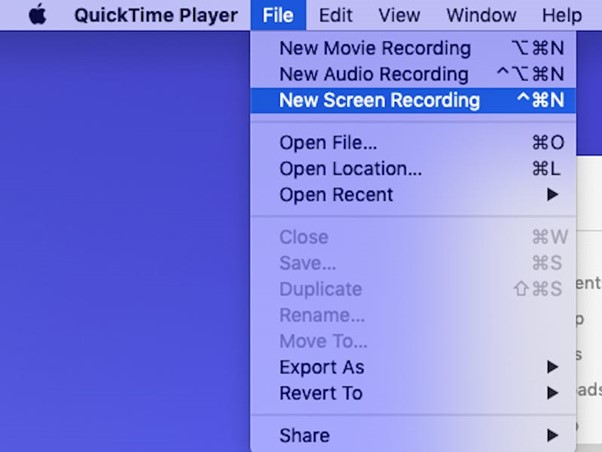 Click On The New Screen Recording Option
